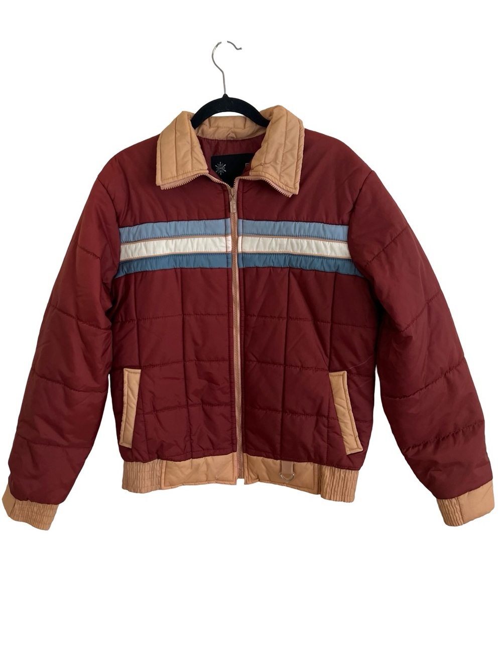 Sigallo Vintage Colorblock Puffer Jacket Medium